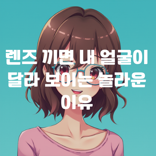 충격! 렌즈 끼면 내 얼굴이 달라 보이는 놀라운 이유